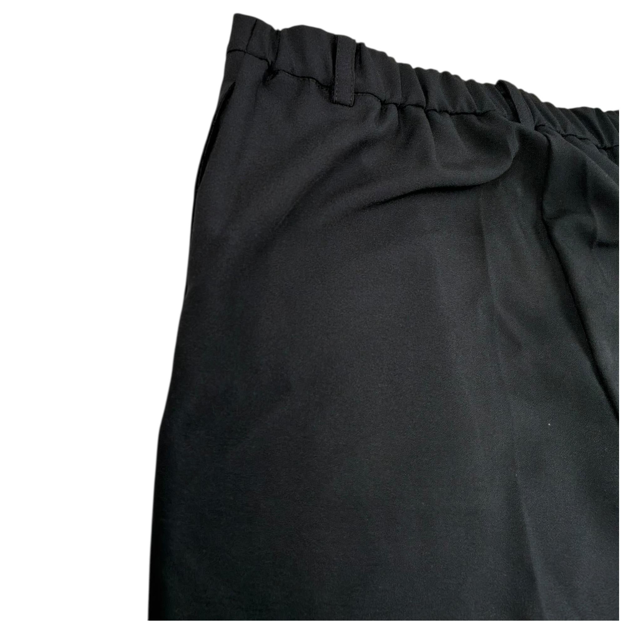 Patrizia Pepe Pantalone Tinta Unita con Elastico In Vita per Bambina 7P0295X NERO PATRIZIA PEPE 