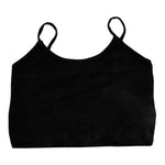 Lu Lu By Miss Grant Top Tinta Unita A Bretelle per Bambina LL3473 NERO LU LU BY MISS GRANT 