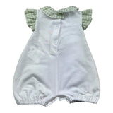 Le Bebe Pagliaccetto Mezza Manica Tinta Unita per Neonata LBG6232 BIANCO LE BEBE 