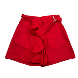 Vicolo Short Tinta Unita con Cinturino per Bambina 3146S00344 ROSSO VICOLO 