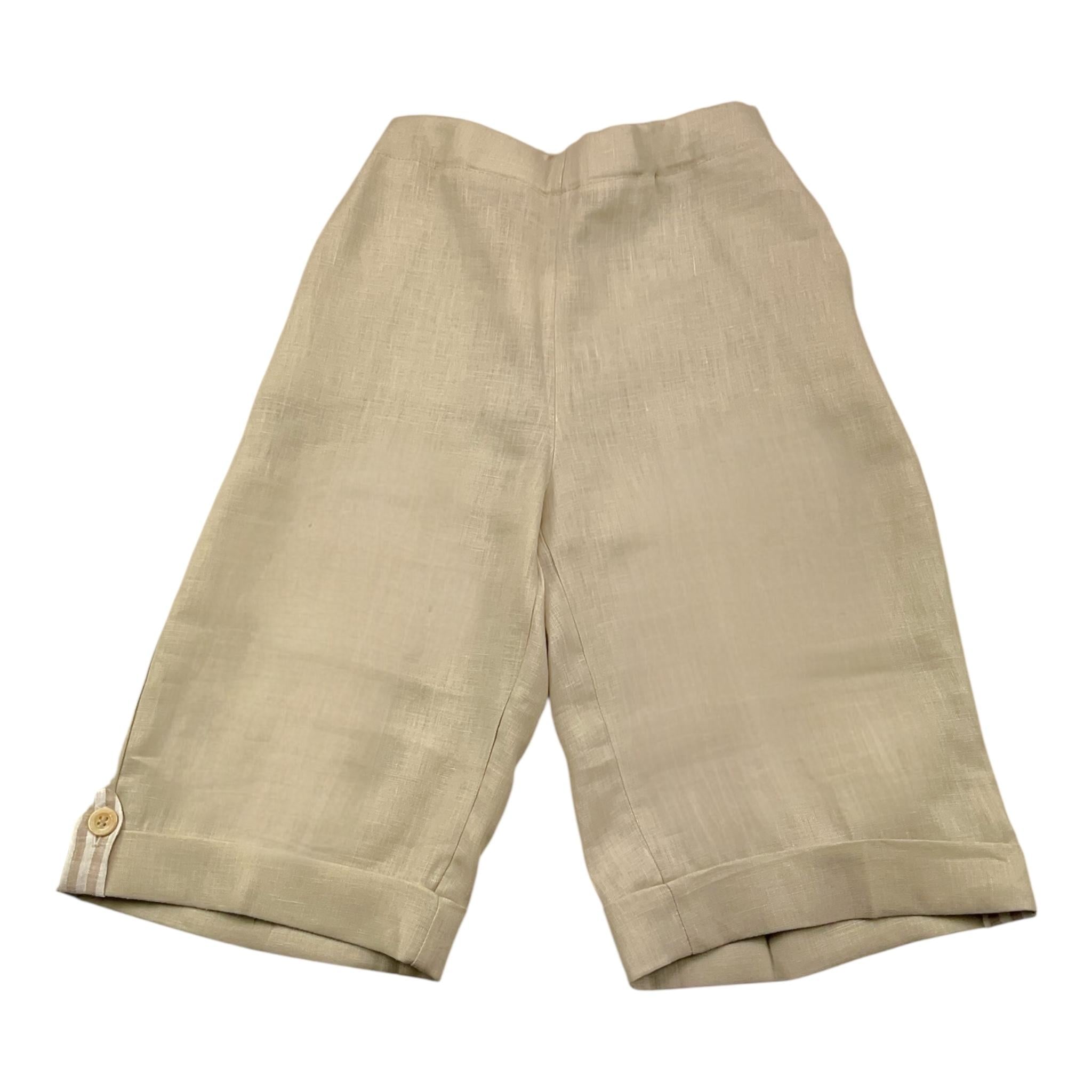 La Stupenderia Bermuda Tinta Unita con Elastico In Vita per Bambino TJBR73 BEIGE LA STUPENDERIA 