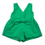 Petit Posh Tuta Intera Tinta Unita Giromanica per Bambina GFBS25023TUX VERDE PETIT POSH 