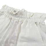Kaos Short Tinta Unita con Elastico In Vita per Bambina KS193 BIANCO KAOS 