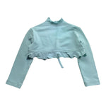 Monnalisa Coprispalle Tinta Unita con Rouches per Neonata 315807 CELESTE MONNALISA 