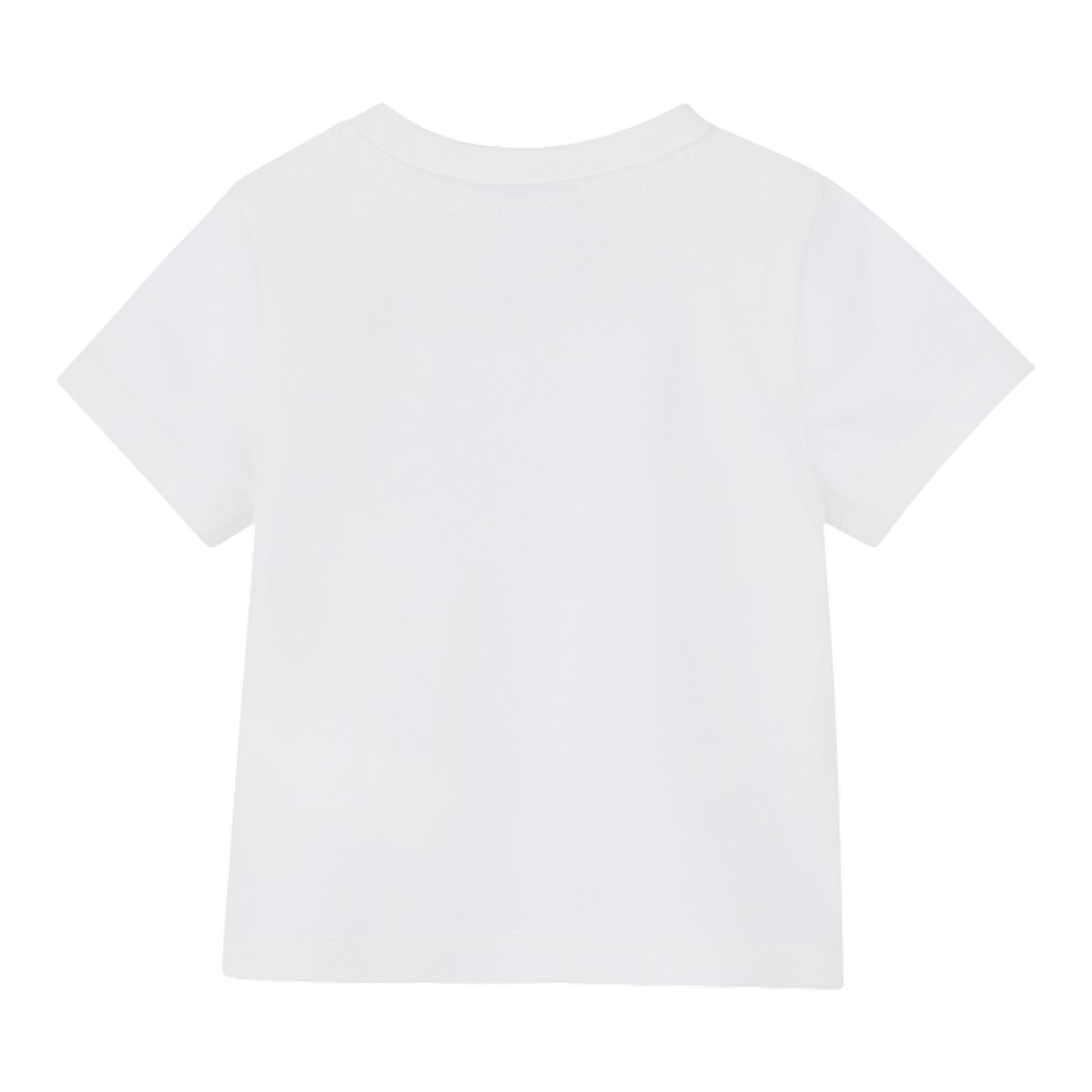 Boss T-Shirt Girocollo Tinta Unita con Stampa per Neonata J52181 BIANCO BOSS 