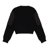 LIU JO maglia girocollo tinta unita con tasche alle maniche Nero per Bambina GF4215 NERO LIU JO 