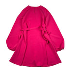 Pinko Abito Manica Lunga Tinta Unita con Cinturno per Bambina F3PIJGDR185 FUXIA PINKO 