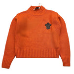 ERMANNO SCERVINO maglia tinta unita con applicazione Arancione per Bambina SFMA001 ARANCIONE ERMANNO SCERVINO 