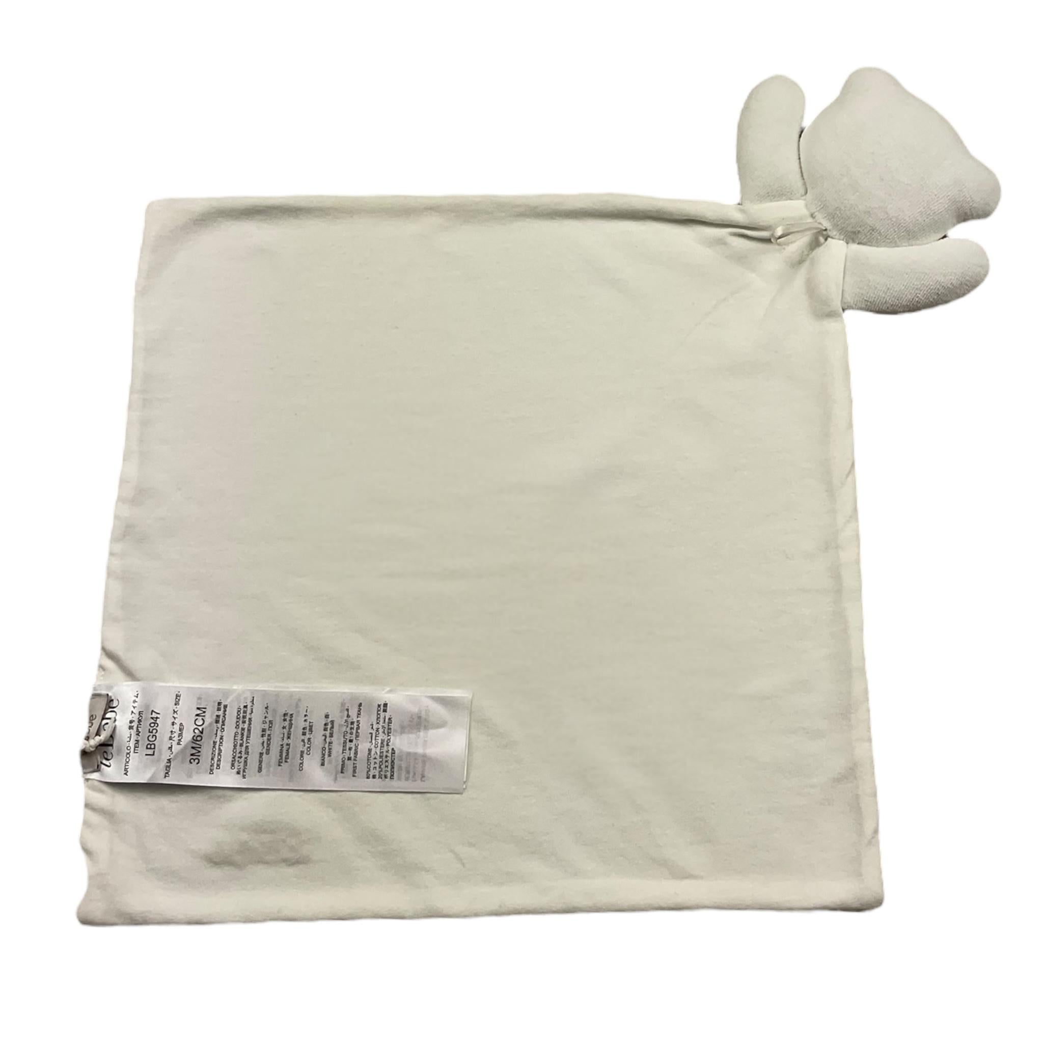 LE BEBE' fazzoletto tinta unita in ciniglia Bianco per Neonato LBG5948 BIANCO LE BEBE' 