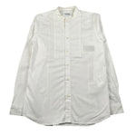 Dondup Camicia Manica Lunga Tinta Unita Collo Coreano per Bambino DMCA62 BIANCO DONDUP 