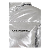 KARL LAGERFELD giubbino tinta unita con cappuccio Argento per Bambina Z30233 ARGENTO KARL LAGERFELD 