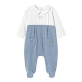 Mayoral Tutina Bicolore con Stampa per Neonato 1704 BIANCO/AZZURRO MAYORAL 