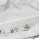 Lalalu' Cappello Tinta Unita con Ricami per Neonata CAL12P BIANCO LALALU' 