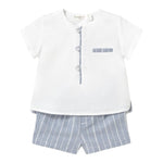 Mayoral Completo 2 Pezzi Camicia-Bermuda Bicolore per Neonato 1211 BIANCO/AZZURRO MAYORAL 