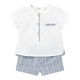 Mayoral Completo 2 Pezzi Camicia-Bermuda Bicolore per Neonato 1211 BIANCO/AZZURRO MAYORAL 