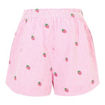 Saint Barth Short Bicolore con Fantasia A Righe per Bambina MEA001X BIANCO/ROSA SAINT BARTH 