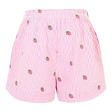 Saint Barth Short Bicolore con Fantasia A Righe per Bambina MEA001X BIANCO/ROSA SAINT BARTH 