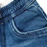 Cesare Paciotti Pantalone Effetto Denim Tinta Unita con Elastico In Vita per Neonato PTP5101BXN BLU CESARE PACIOTTI 