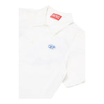 Diesel Camicia Mezza Manica Tinta Unita con Logo per Bambino J02286 BIANCO DIESEL 