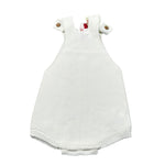 Cnd Pagliaccetto Tinta Unita con Ricami per Neonato 55935010 BIANCO CND 
