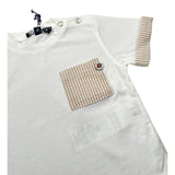 Please T-Shirt Tinta Unita con Stampa per Neonato MBA4030B71 BIANCO PLEASE 