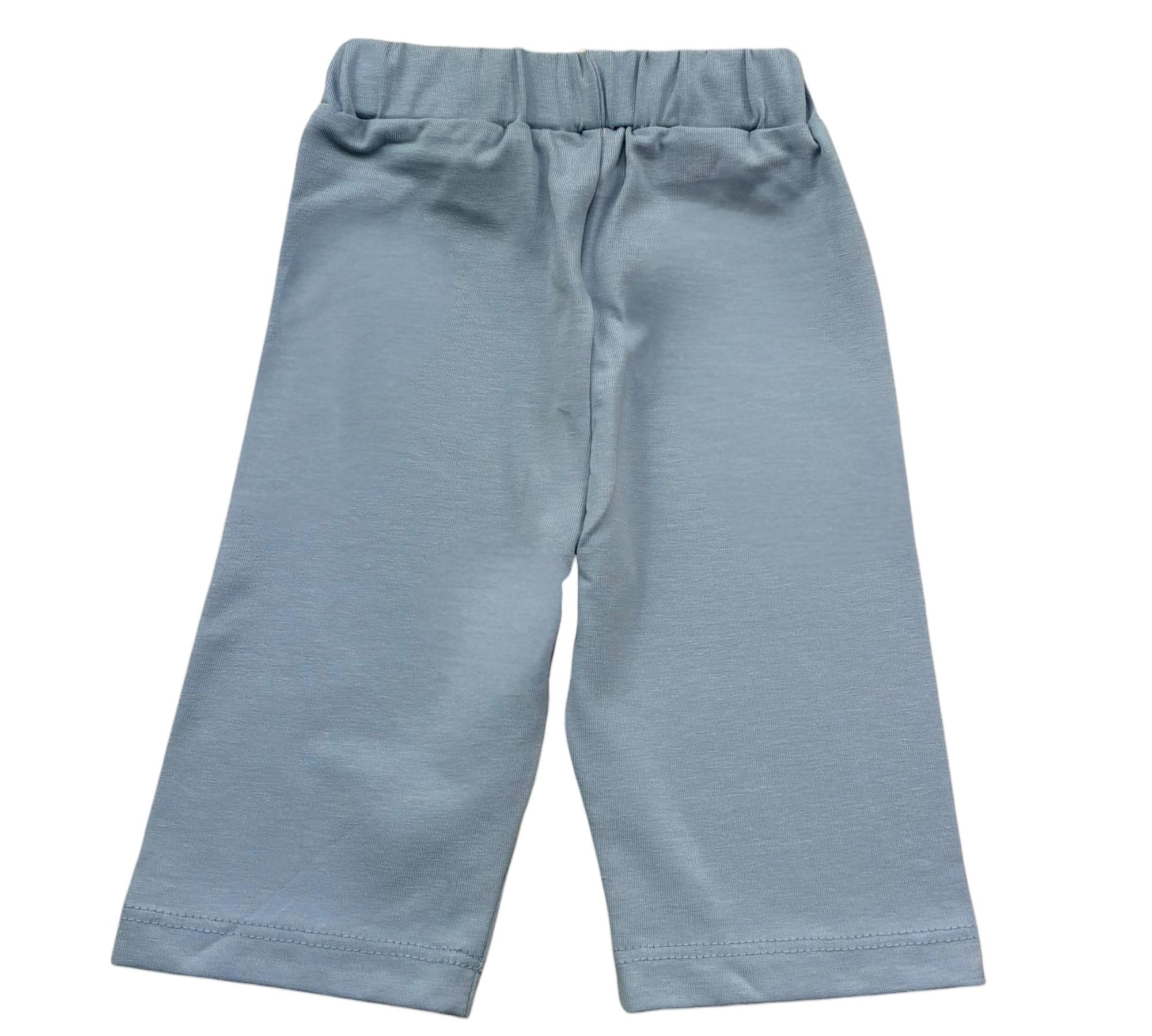 Trussardi Leggins Tinta Unita con Logo per Neonata TIP26122LE AZZURRO TRUSSARDI 