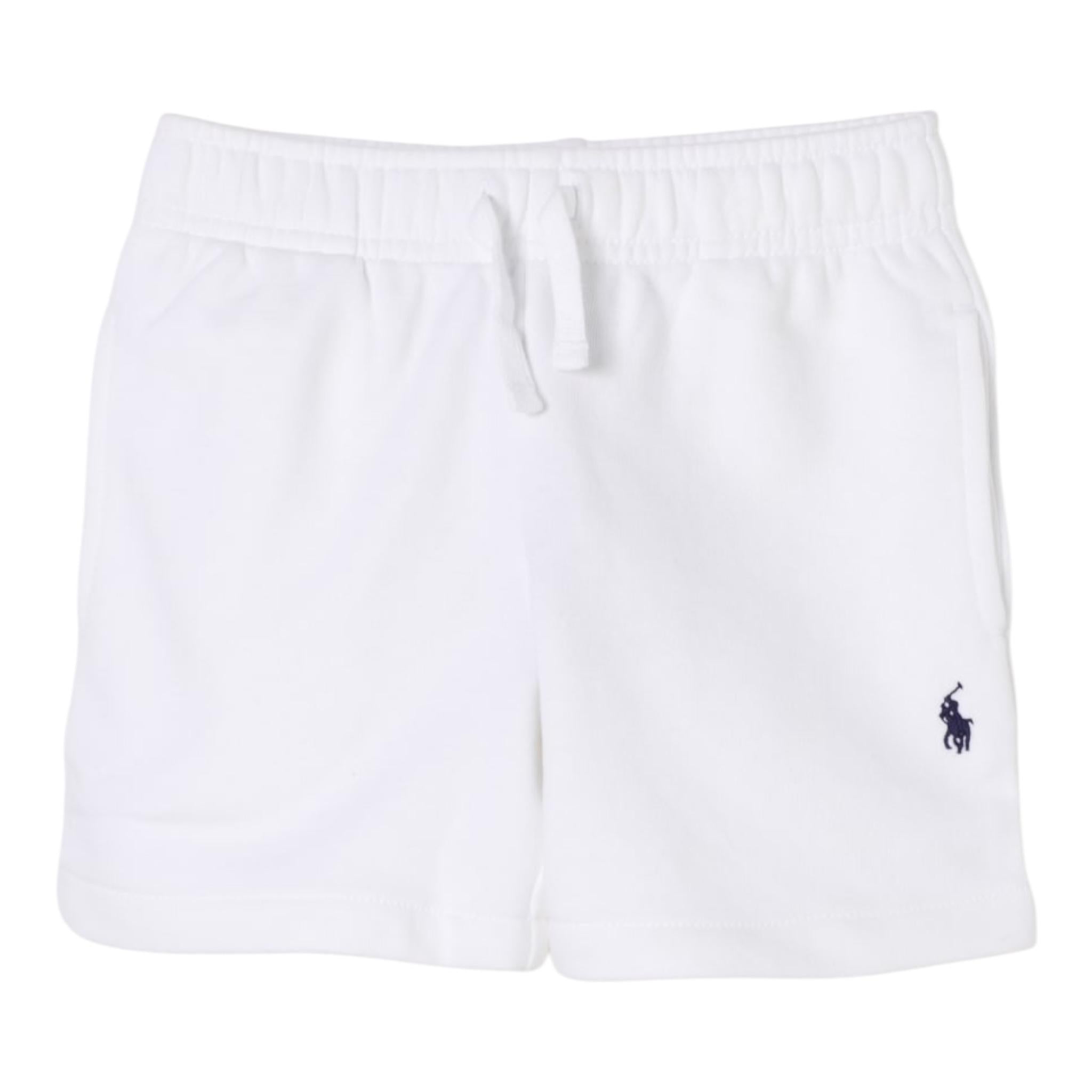 Ralph Lauren Bermuda Tuta Tinta Unita con Logo per Bambino 322964135001 BIANCO RALPH LAUREN 