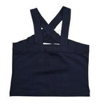 Piccola Ludo Top Tinta Unita con Applicazione per Bambina BS10WB0011 BLU PICCOLA LUDO 