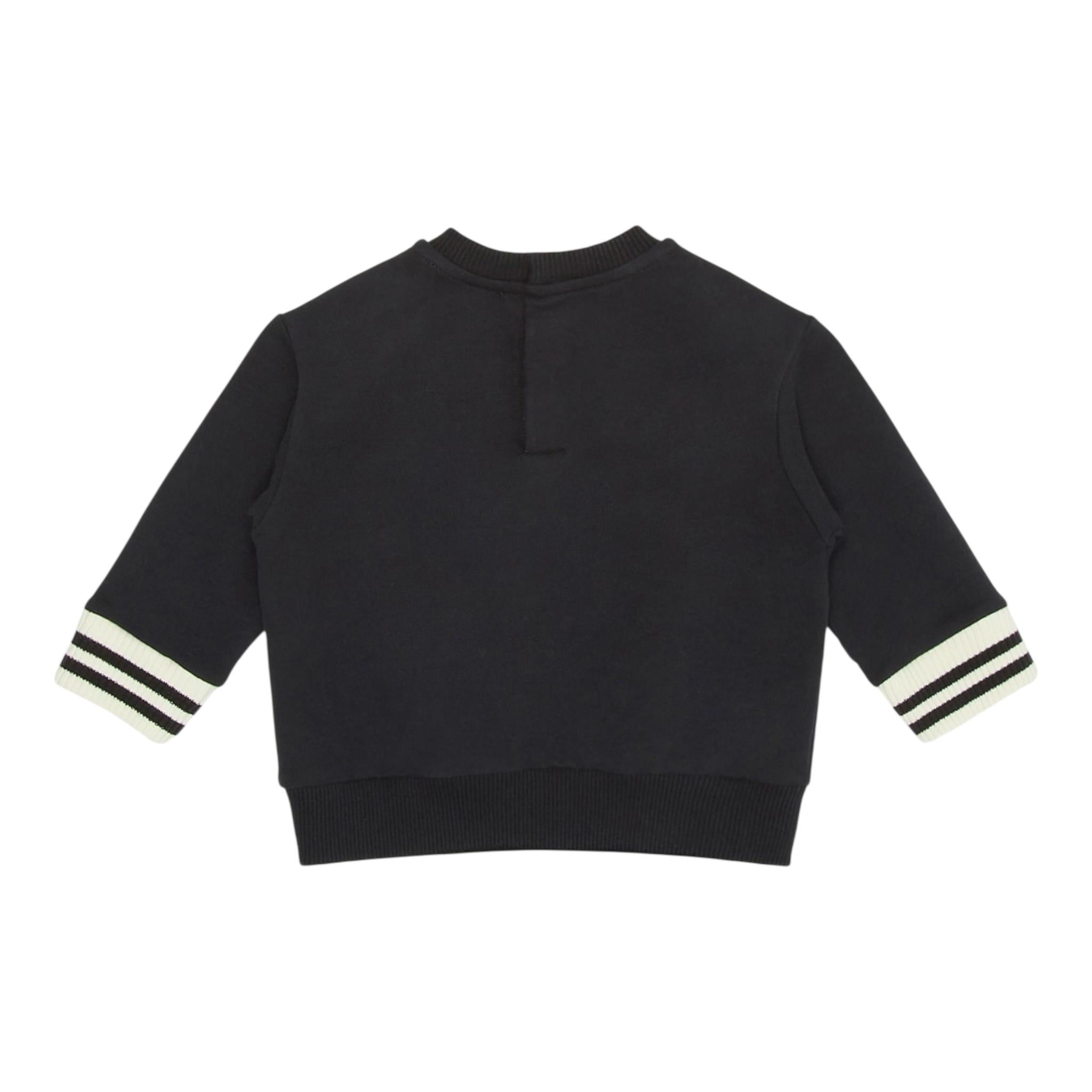 EMPORIO ARMANI felpa girocollo tinta unita con stampa Blu per Neonato 6DHMJ7X BLU EMPORIO ARMANI 