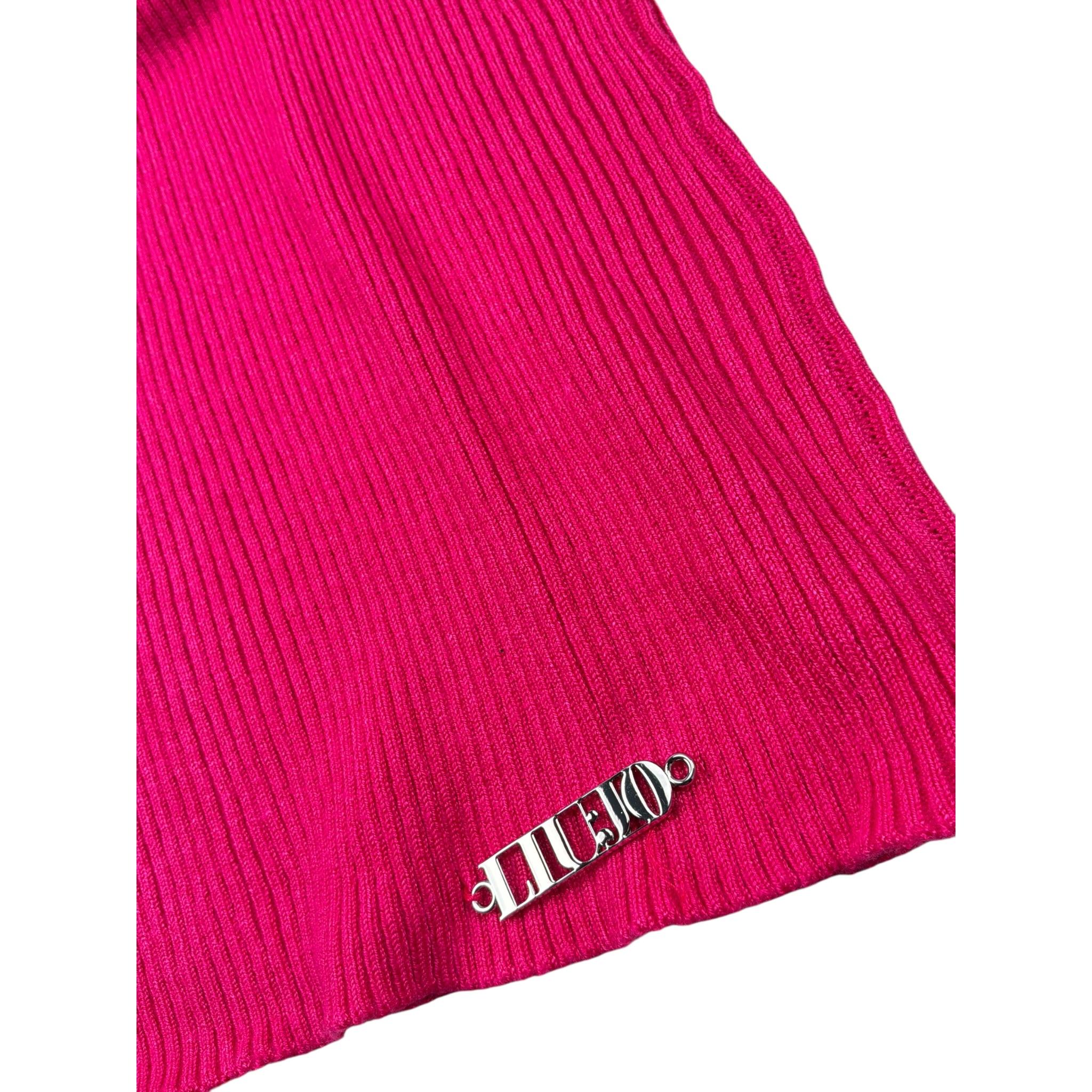 Liu Jo Canotta Tinta Unita A Costine per Bambina GA4037 FUXIA LIU JO 