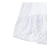 Monnalisa Maxi T-Shirt Girocolo Tinta Unita con Stampa per Neonata 19E625N BIANCO MONNALISA 