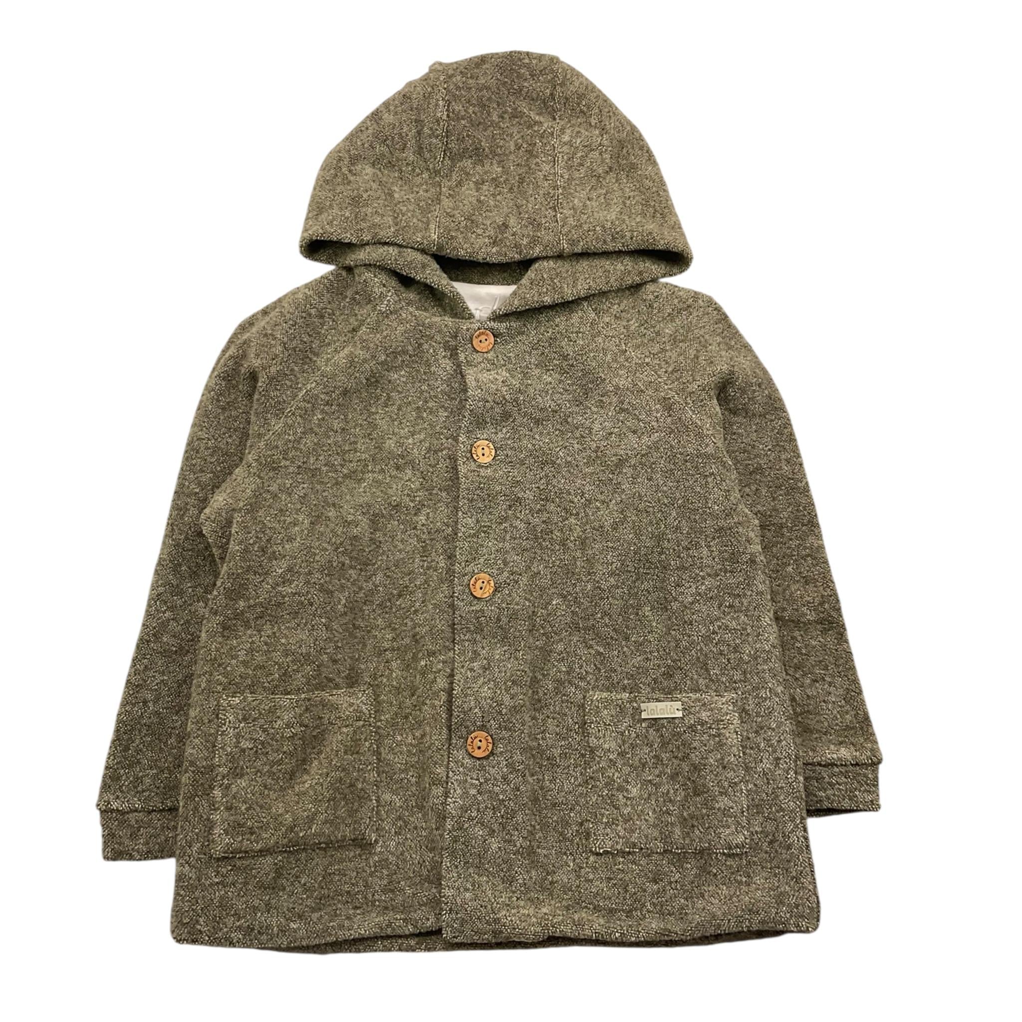 LALALU' cappotto in spugna tinta unita con cappuccio Verde per Neonato GIL11N VERDE LALALU' 