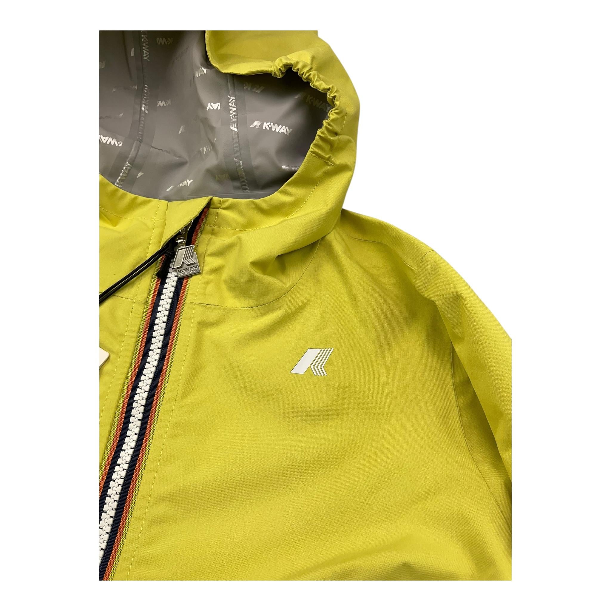 K-Way Giubbino Tinta Unita con Cappuccio per Bambino K21371WJ VERDE K-WAY 