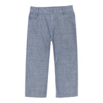 Trussardi Pantalone tinta unita con 5 Tasche Blu per Bambino TIP25035JE BLU TRUSSARDI 