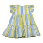 Juliana Abito Tricolore con Fantasia A Righe Giallo per Neonata 25128 GIALLO JULIANA 