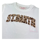 Saint Barth Abito Mezza Manica Tinta Unita con Frange per Bambina ABBEY1 BIANCO SAINT BARTH 