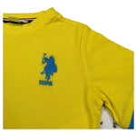 U.S. Polo Assn T-Shirt Girocollo Tinta Unita con Logo per Bambino US41554004 GIALLO U.S. POLO ASSN 