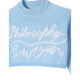 Philosophy Maglia Tinta Unita con Stampa per Bambina I9E614 AZZURRO PHILOSOPHY 