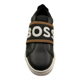Boss Sneakers Tinta Unita con Logo per Bambino J51655 NERO BOSS 
