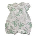 Le Bebe' Pagliaccetto Tinta Unita con Stampa E Collette per Neonata LBG5621 BIANCO LE BEBE' 