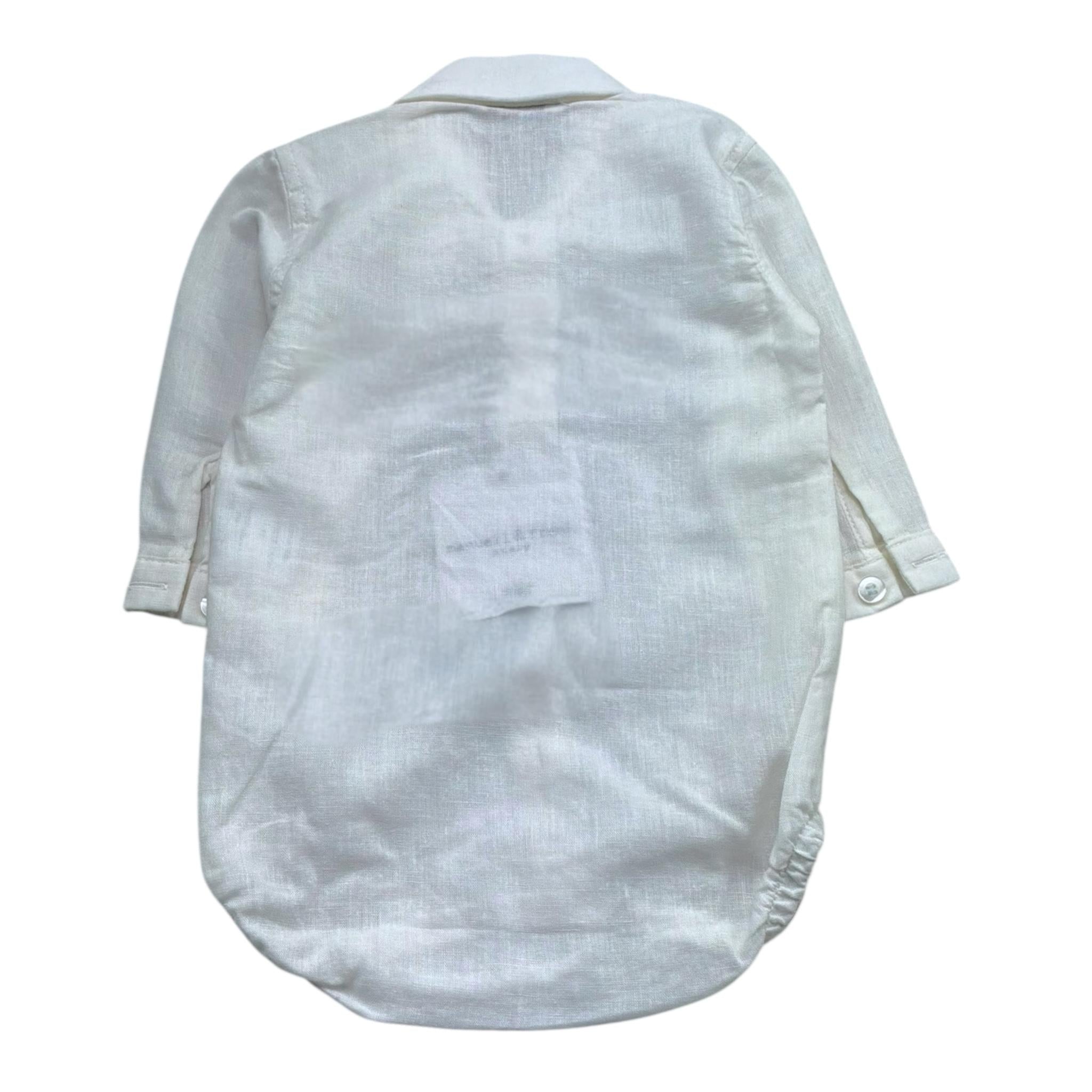 Manuel & Frank Camicia Manica Lunga Modello Body per Neonato MF3060I BIANCO MANUEL & FRANK 