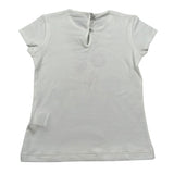 J.O. Milano T-Shirt Girocollo tinta unita con Stampa Bianco per Bambina 576Q5J BIANCO J.O. MILANO 