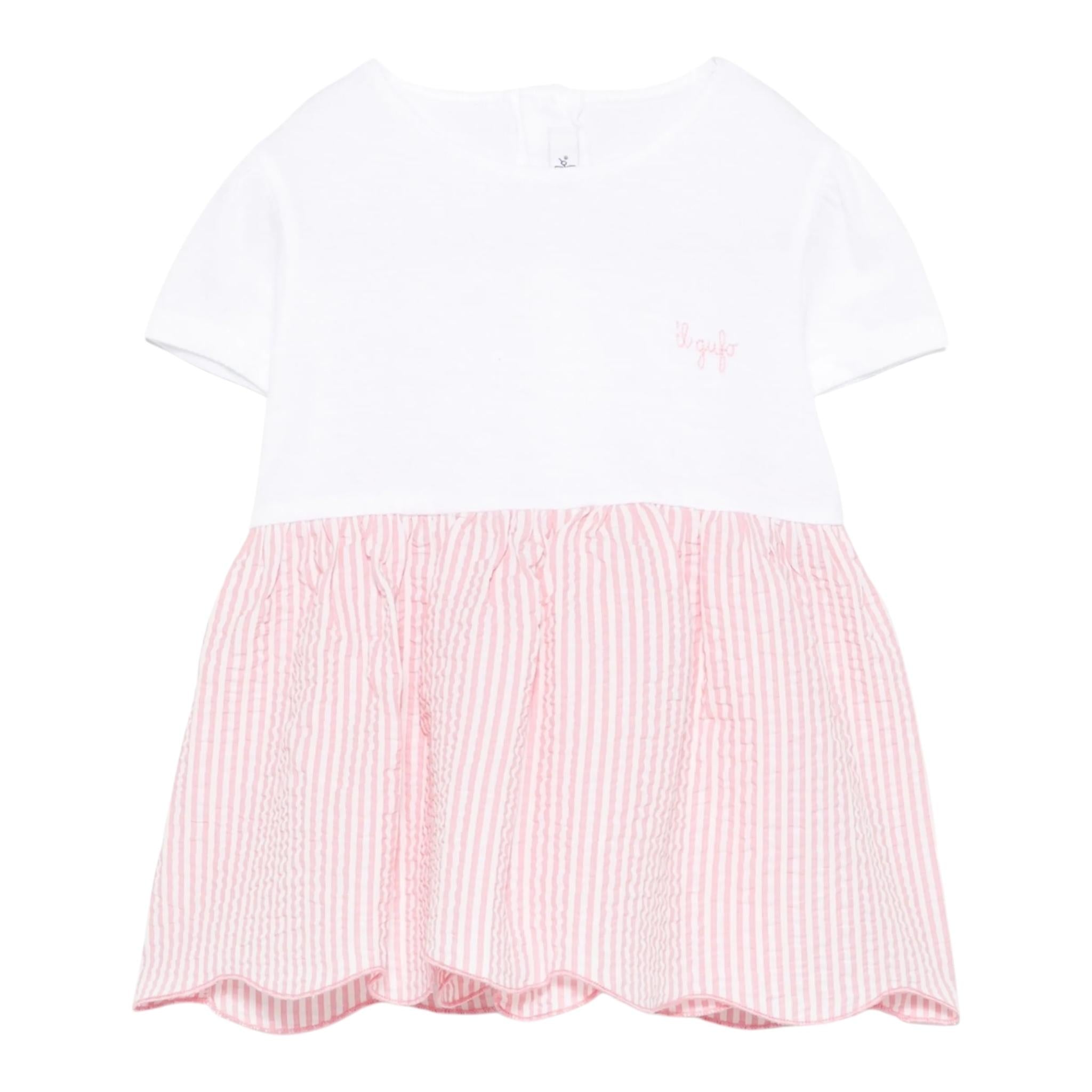 Il Gufo Completo 2 Pezzi T-Shirt-Short per Neonata P25DP386C1080 BIANCO/ROSA IL GUFO 