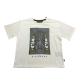 JOHN RICHMOND t-shirt girocollo tinta unita con stampa Bianco per Bambino RBA24002TS BIANCO JOHN RICHMOND 