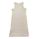 Calvin Klein Abito Tinta Unita Giromanica con Logo per Bambina IG0IG02906 PANNA CALVIN KLEIN 