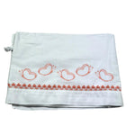 Isabel & Martinez Lenzuola Tinta Unita con Ricami per Neonata IM25N434 BIANCO ISABEL & MARTINEZ 