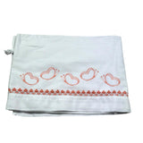 Isabel & Martinez Lenzuola Tinta Unita con Ricami per Neonata IM25N434 BIANCO ISABEL & MARTINEZ 