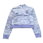 Juicy Couture Felpa Tinta Unita con Zip E Fantasia Zebrata per Bambina JBX6521 LILLA JUICY COUTURE 
