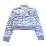 Juicy Couture Felpa Tinta Unita con Zip E Fantasia Zebrata per Bambina JBX6521 LILLA JUICY COUTURE 