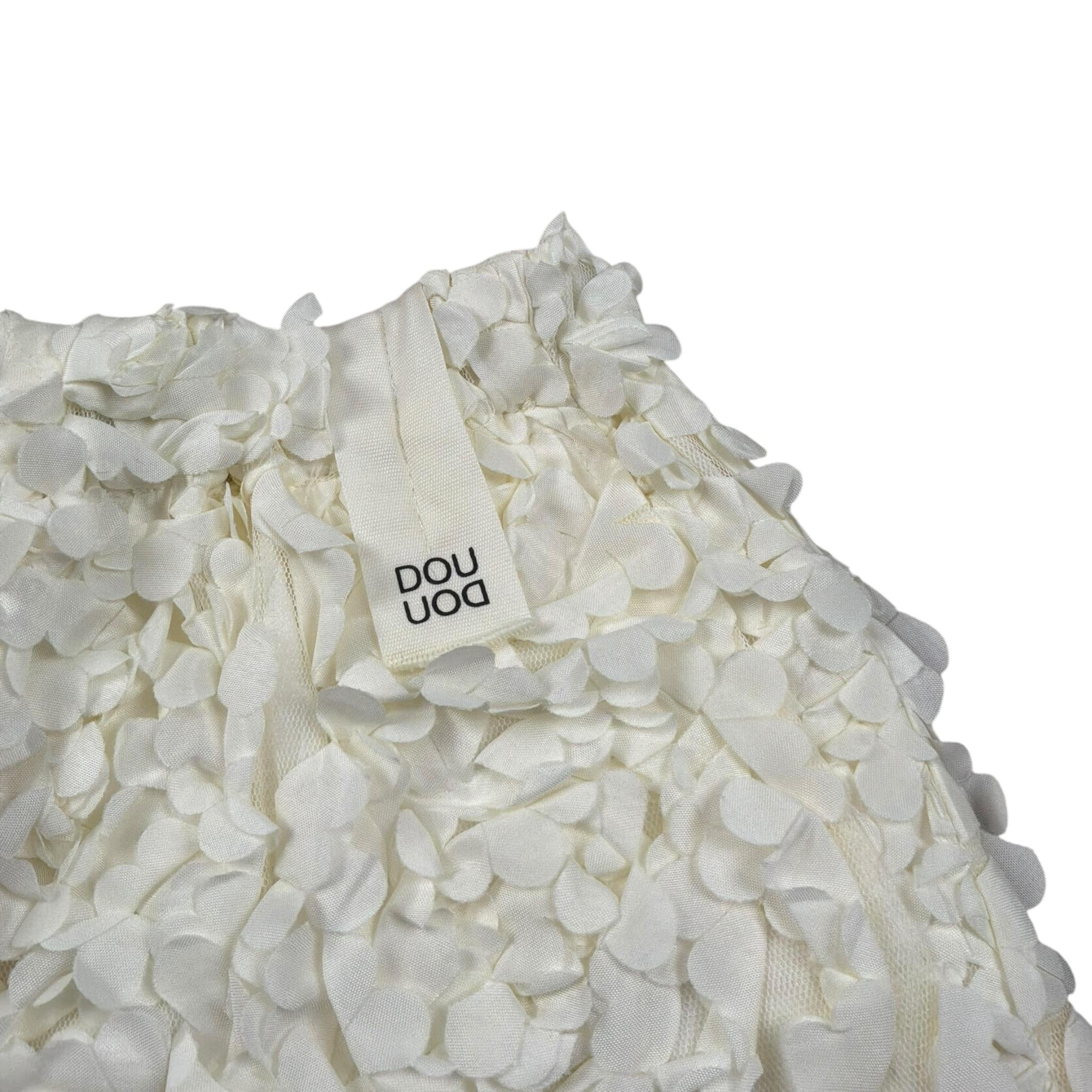 Dou Dou Short Tinta Unita con Applicazioni per Bambina DW6A99XX PANNA DOU DOU 